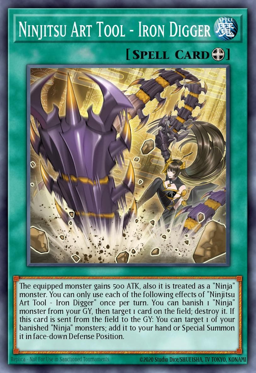 Ninjitsu Art Tool - Iron Digger 25th Anniversary Tin: Dueling Heroes Mega Pack card