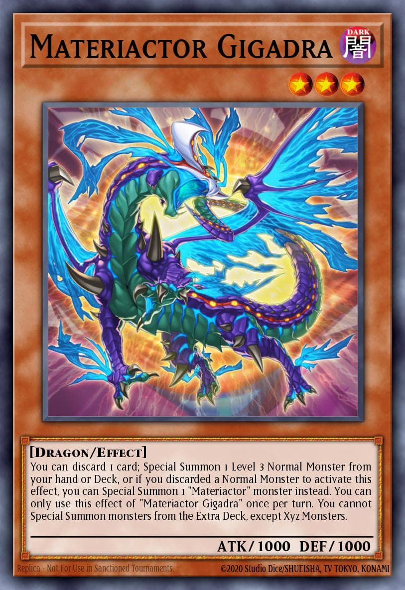 Materiactor Gigadra 2022 Tin of the Pharaoh's Gods card
