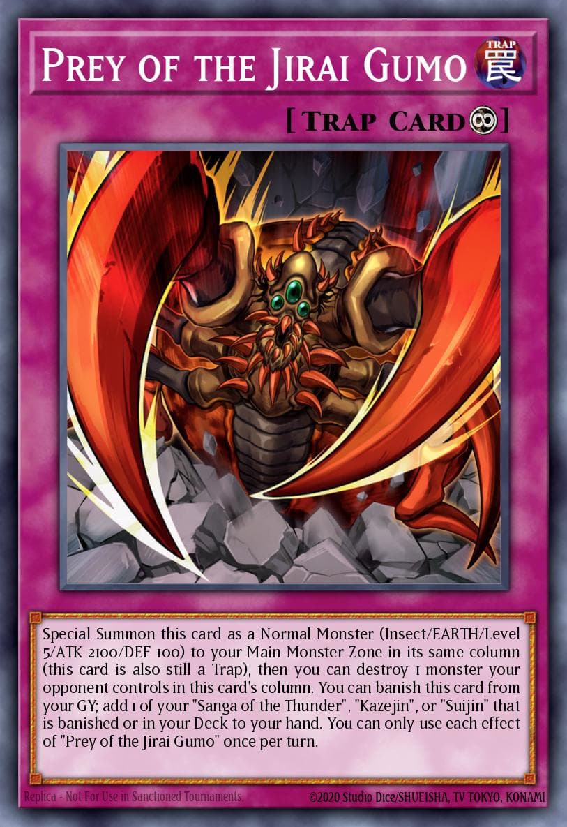 Prey of the Jirai Gumo Maze of Memories card