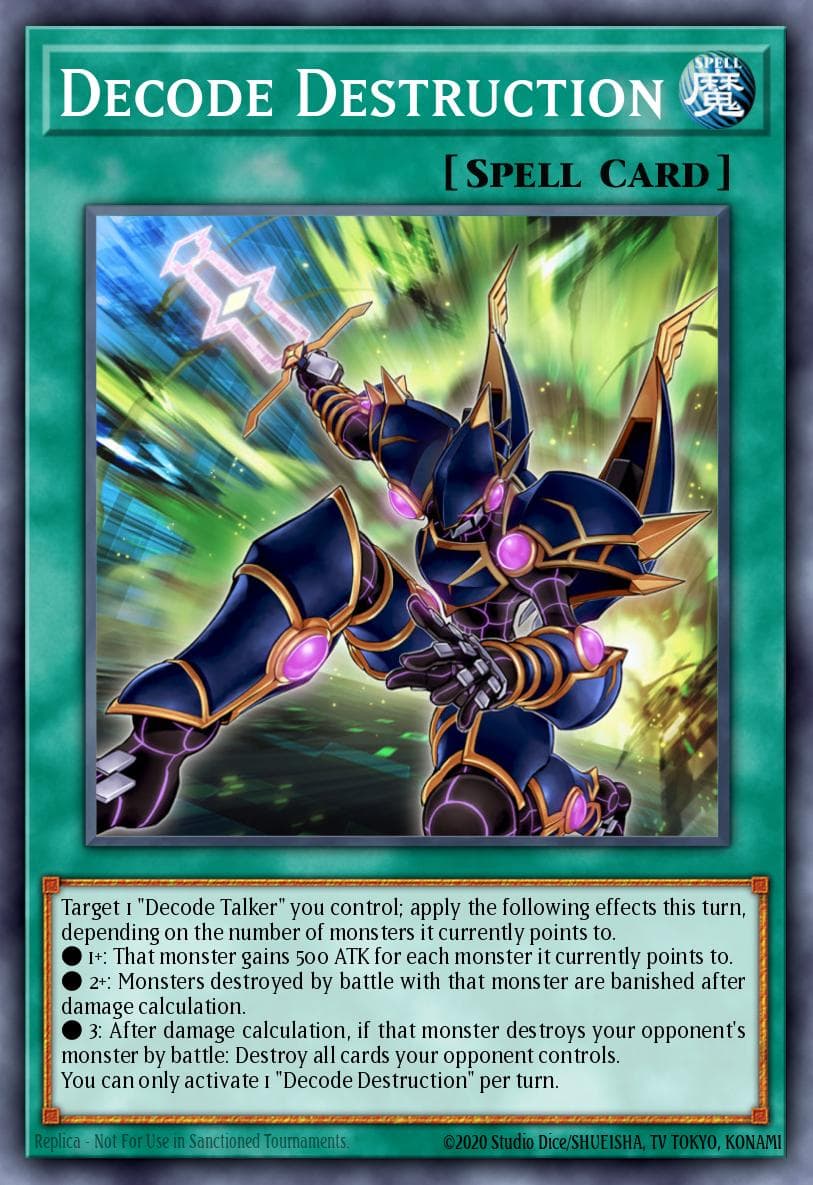Decode Destruction Duel Power card