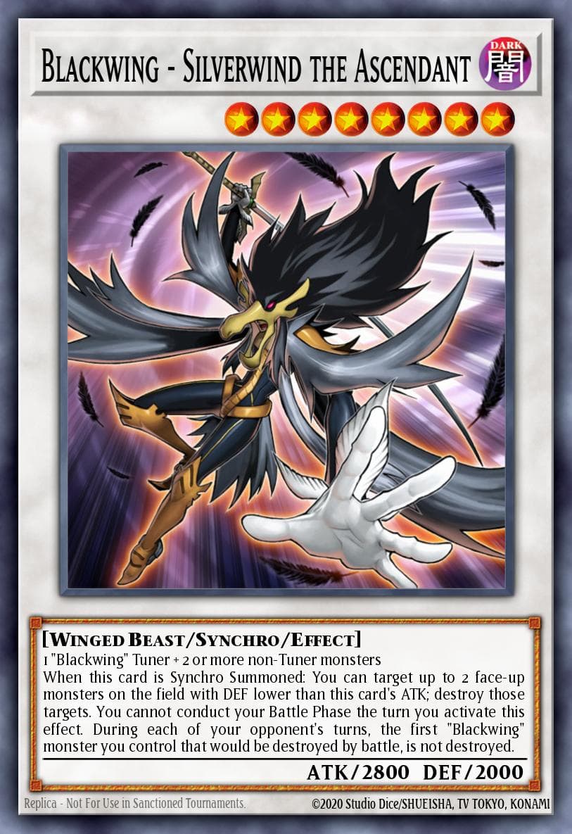 Blackwing - Silverwind the Ascendant Stardust Overdrive: Special Edition card
