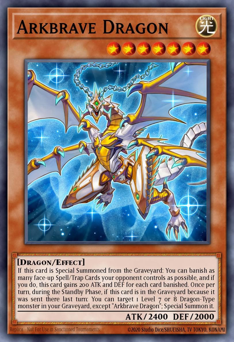 Arkbrave Dragon Rise of the True Dragons Structure Deck card