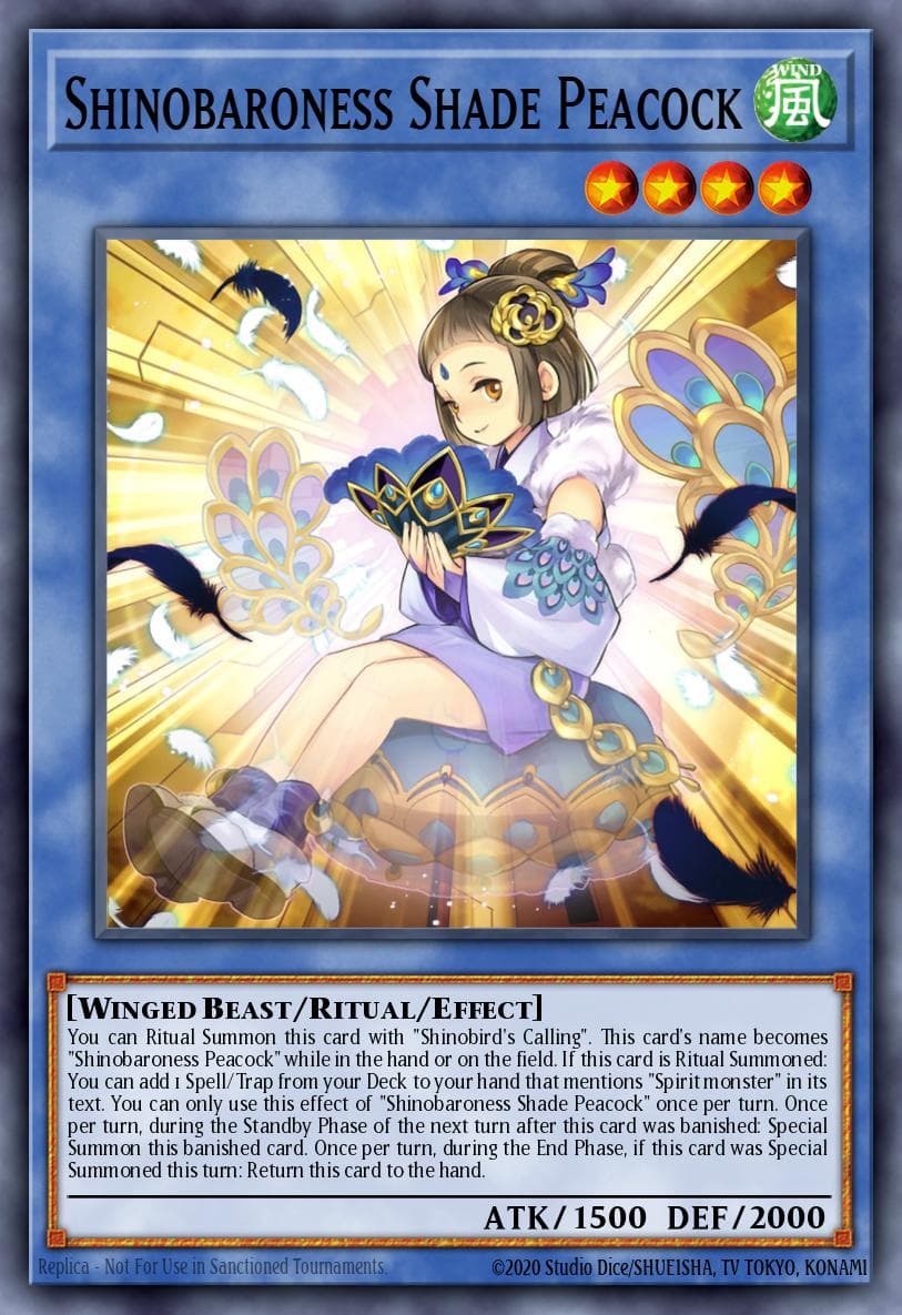 Shinobaroness Shade Peacock Age of Overlord card