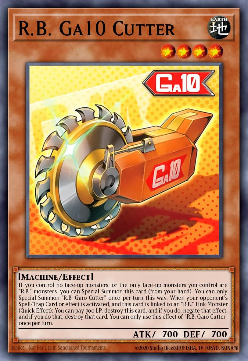 R.B. Ga10 Cutter 游戏王 card