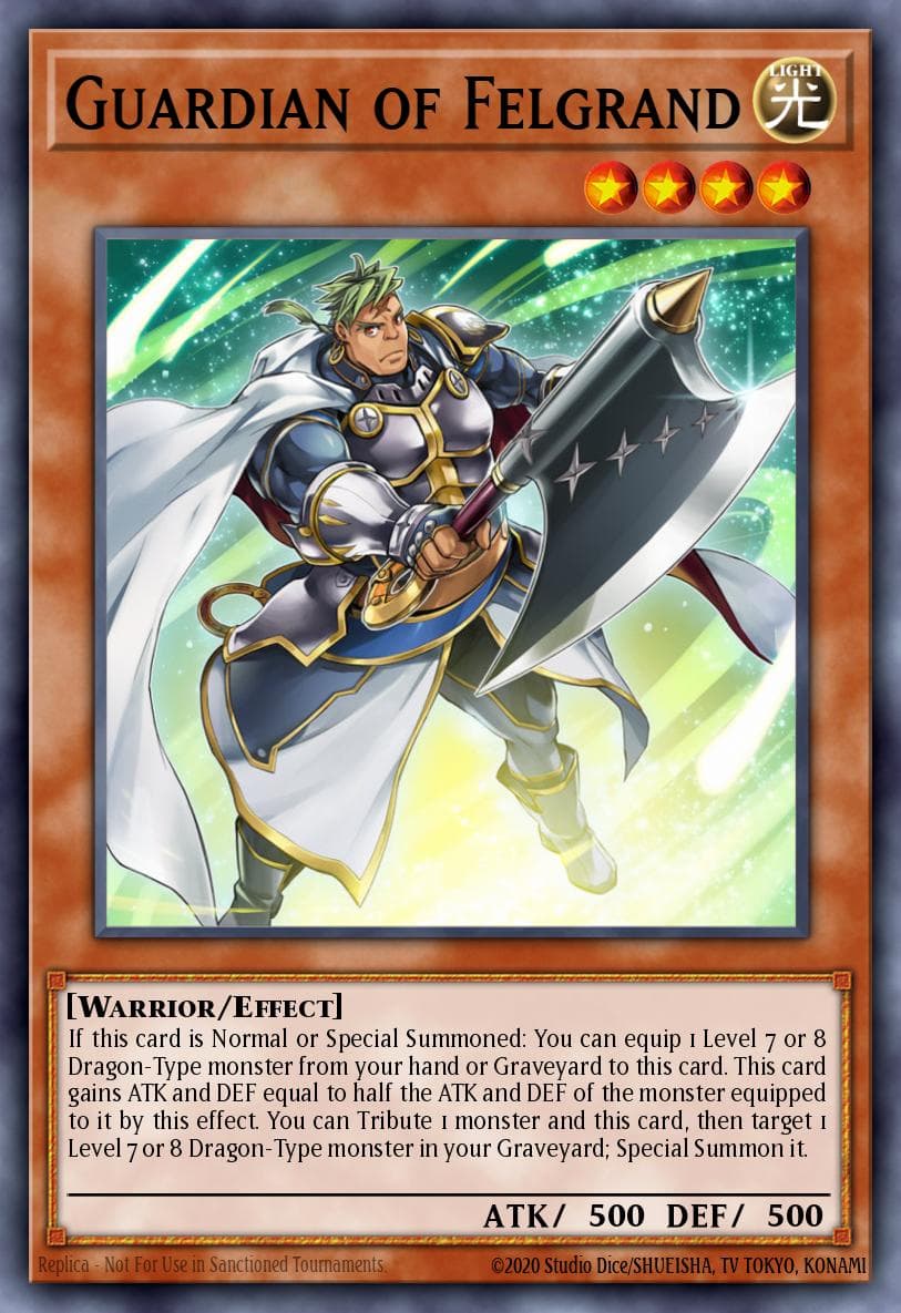 Guardian of Felgrand Rise of the True Dragons Structure Deck card