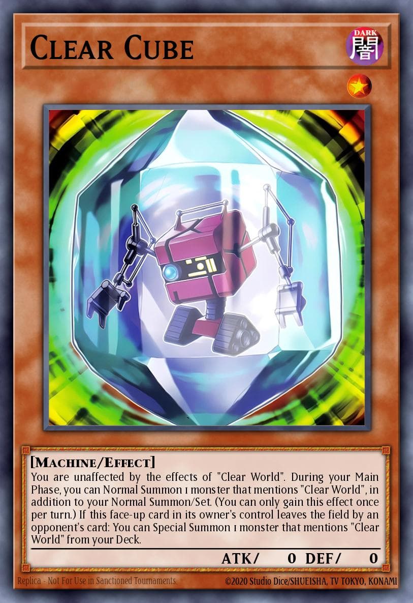 Clear Cube 遊戲王 card