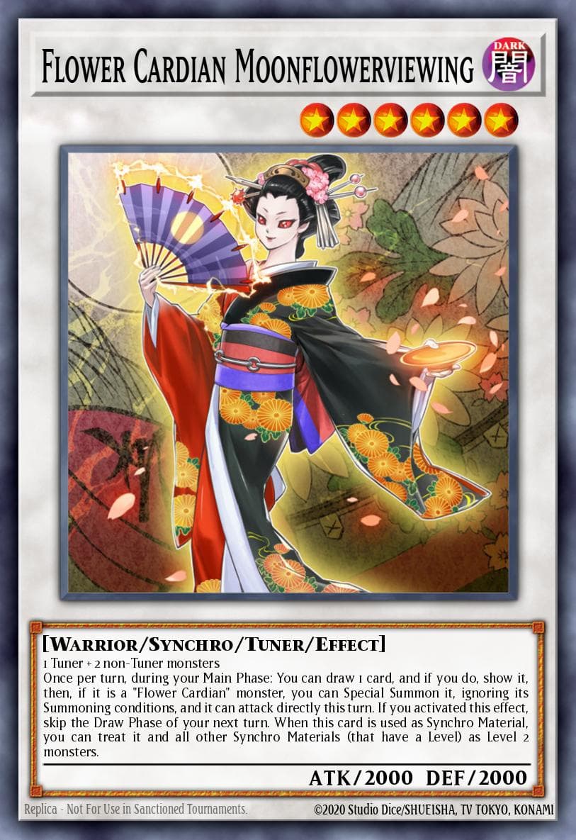Flower Cardian Moonflowerviewing Flames of Destruction Special Edition card