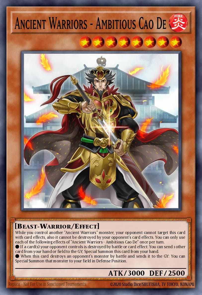 Ancient Warriors - Ambitious Cao De Eternity Code Premiere! promotional card card