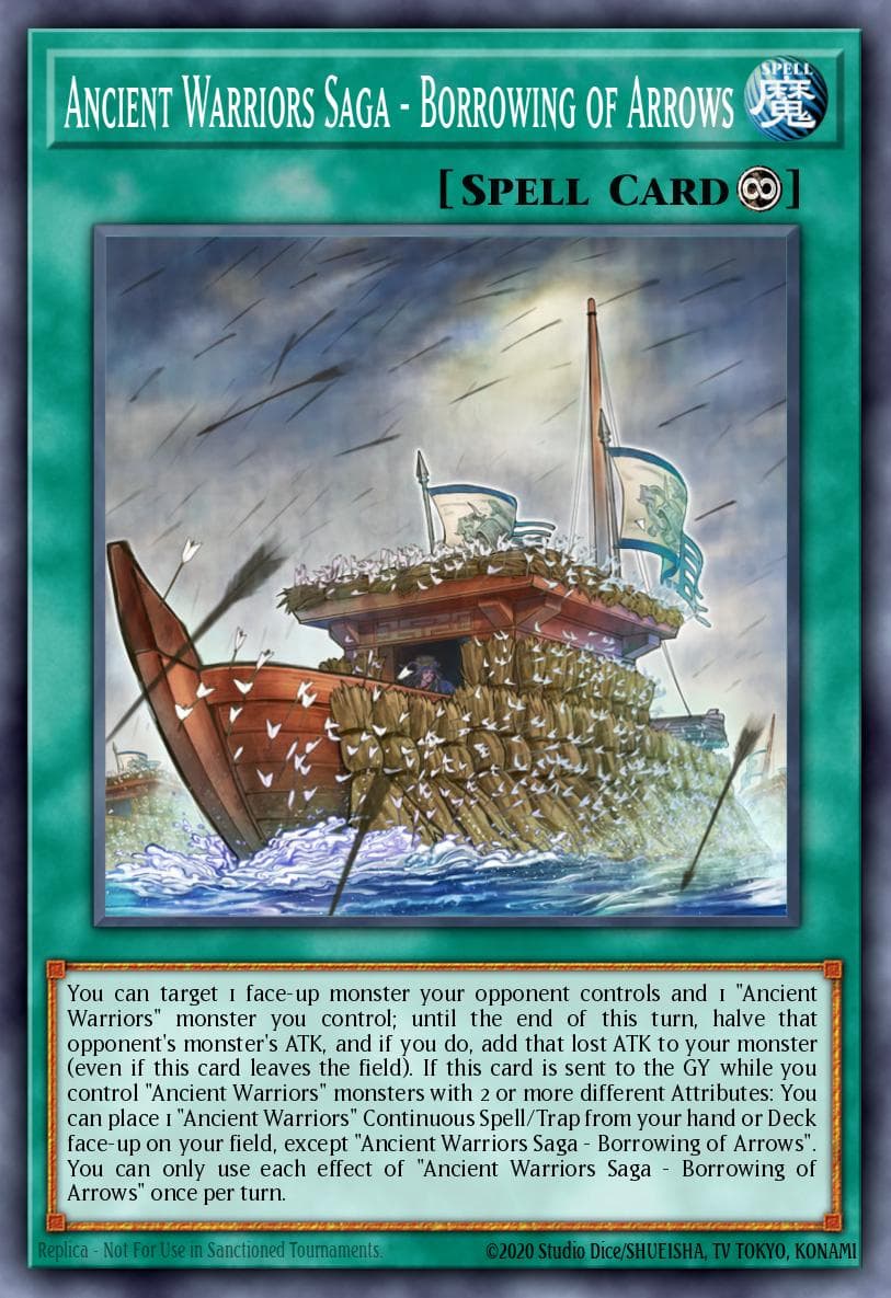 Ancient Warriors Saga - Borrowing of Arrows Eternity Code Premiere! promotional card card