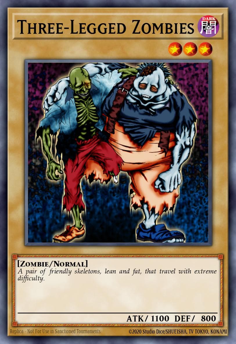 Three-Legged Zombies McDonald's Promotional Cards card