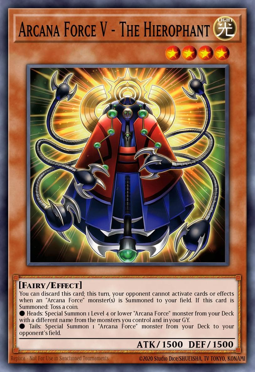 Arcana Force V - The Hierophant Supreme Darkness card