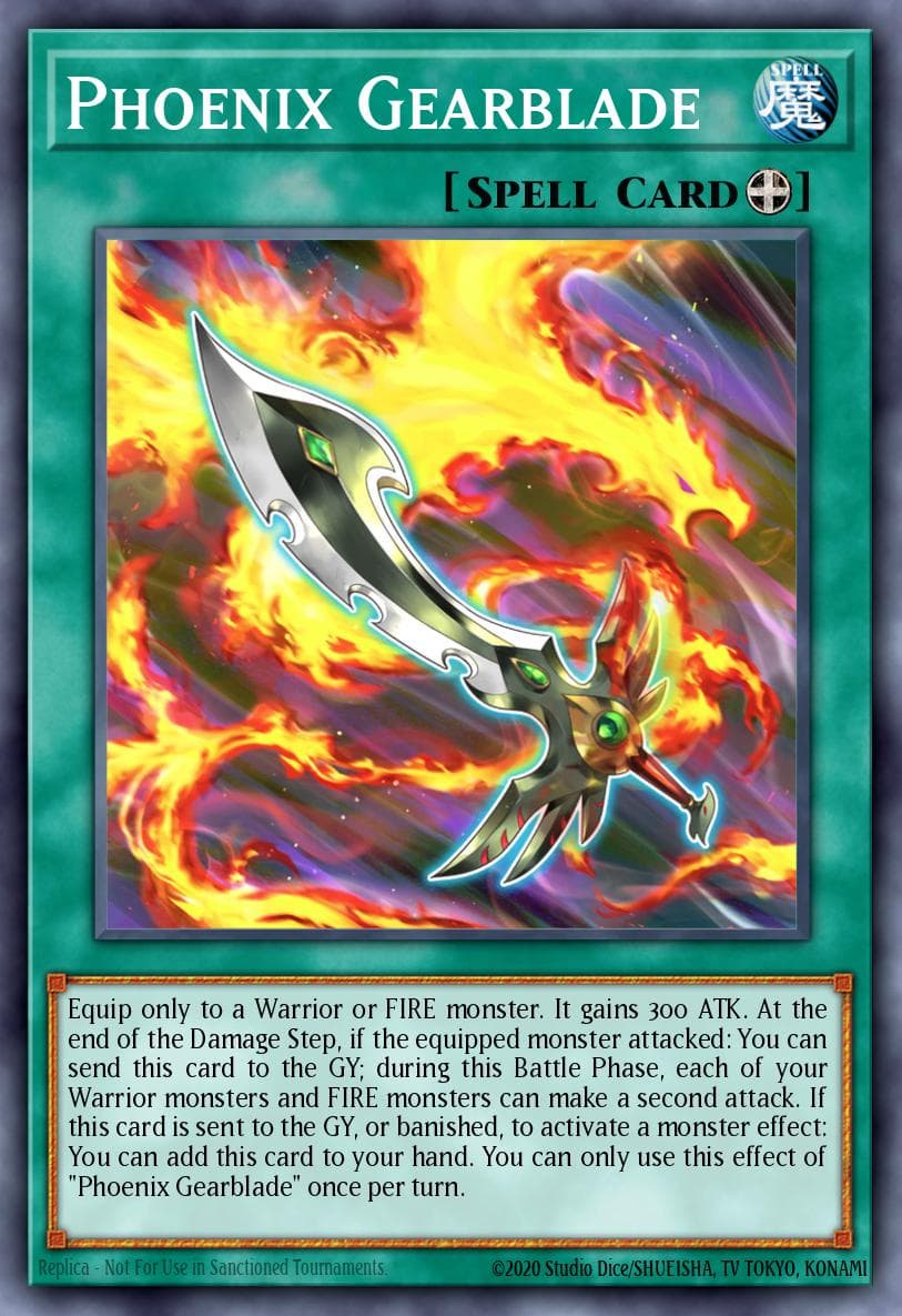 Phoenix Gearblade Maze of Millennia card