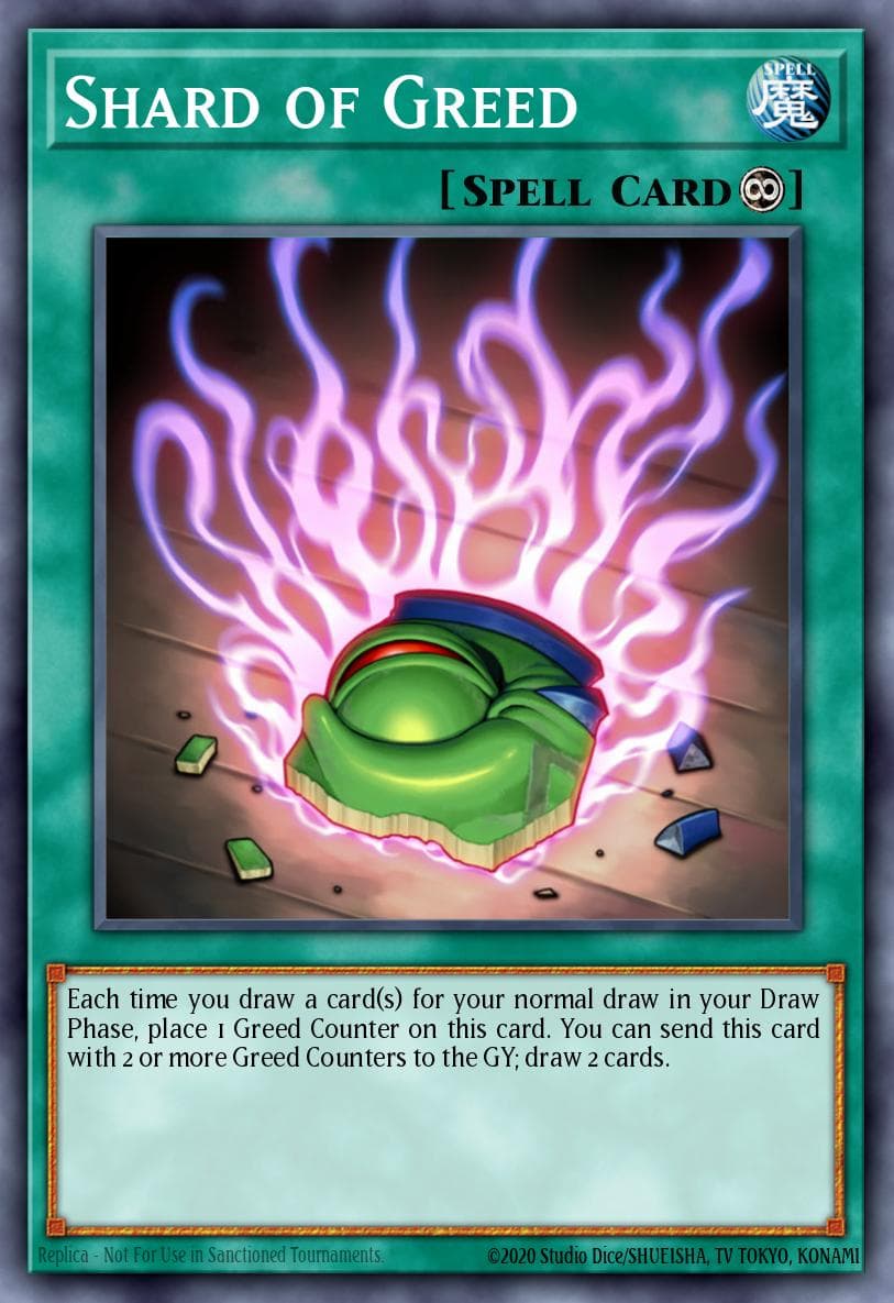 Shard of Greed Speed Duel: Scars of Battle Launch Event participation card card