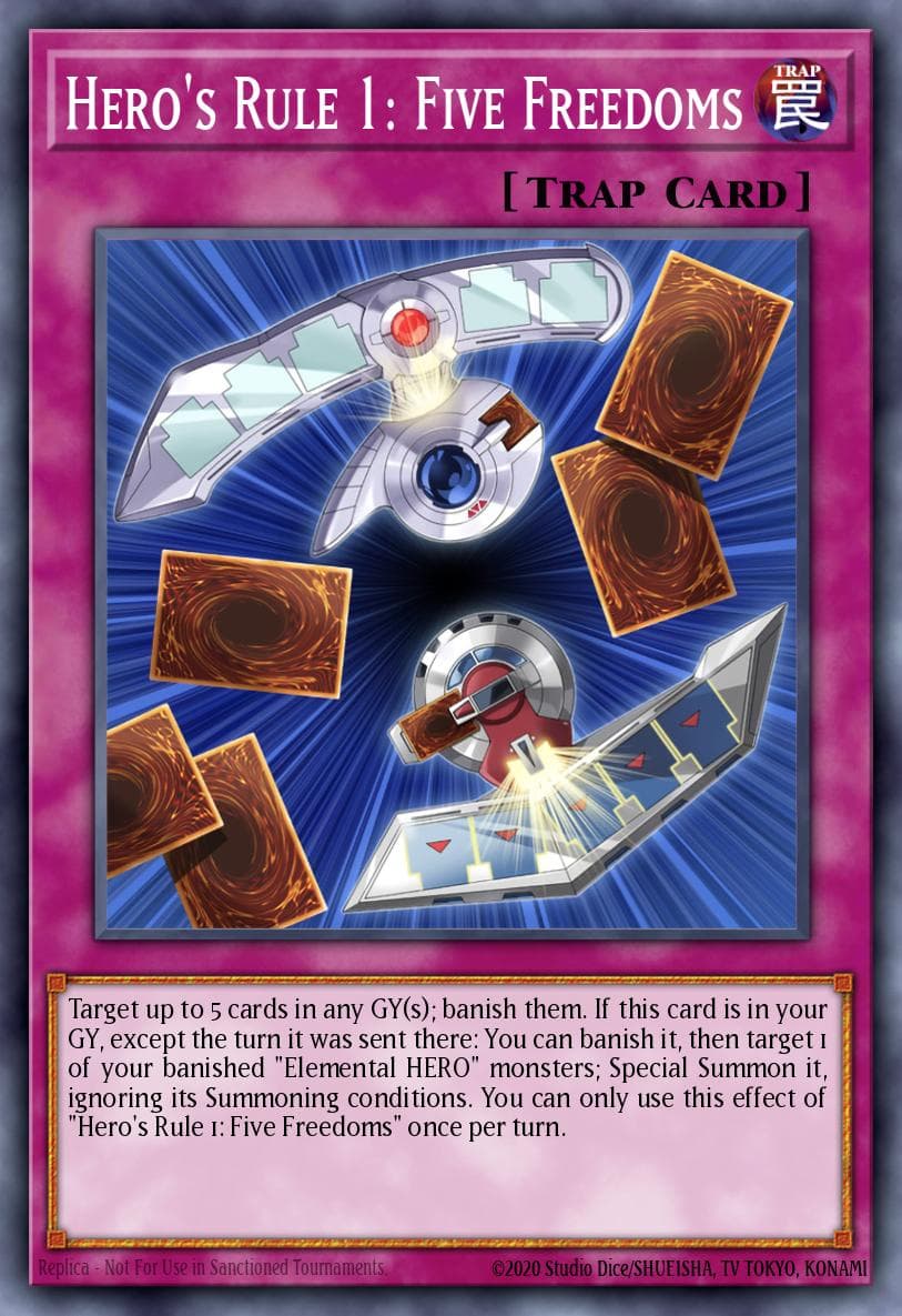 Hero's Rule 1: Five Freedoms Maze of Muertos card