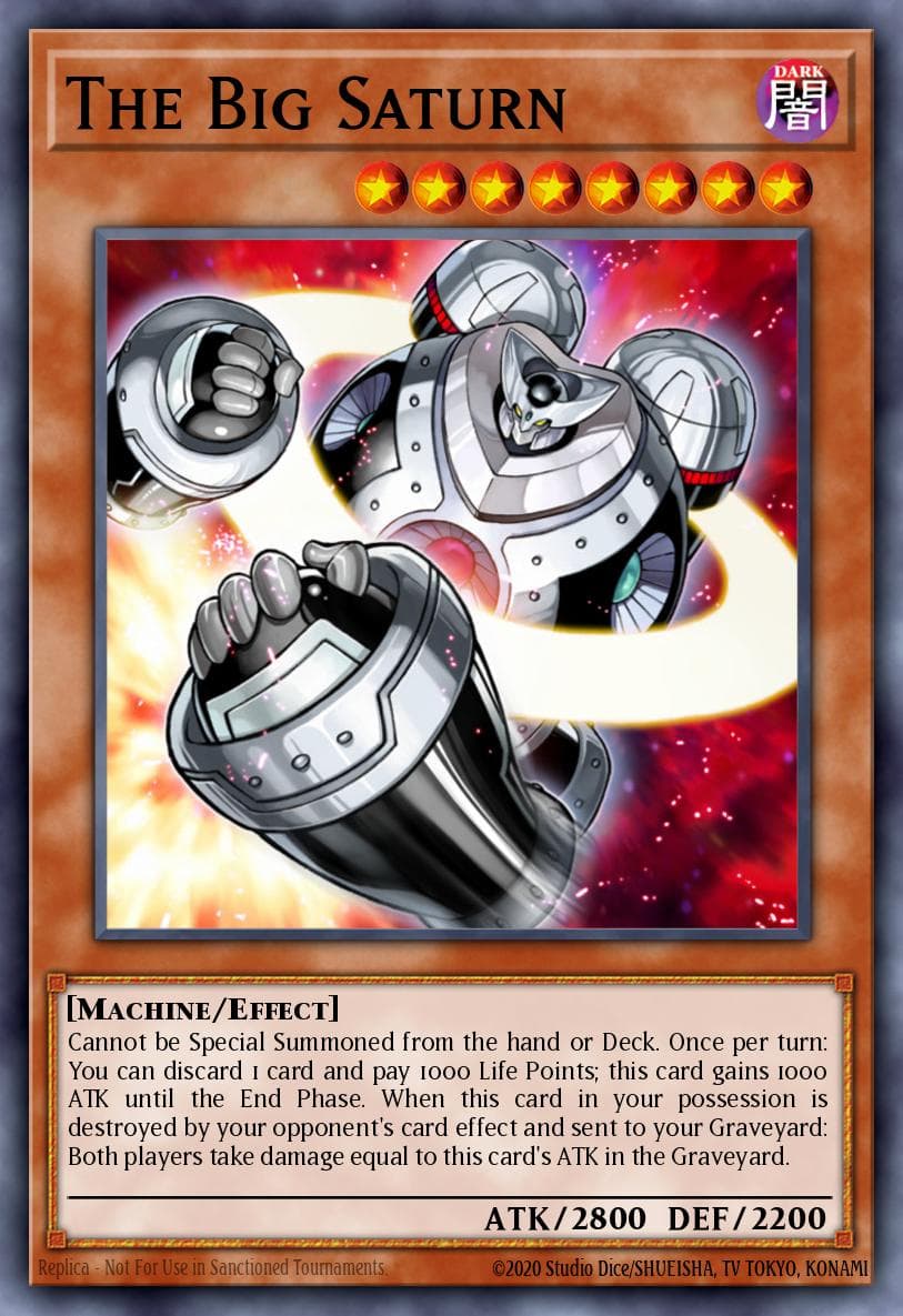 The Big Saturn Machina Mayhem Structure Deck card