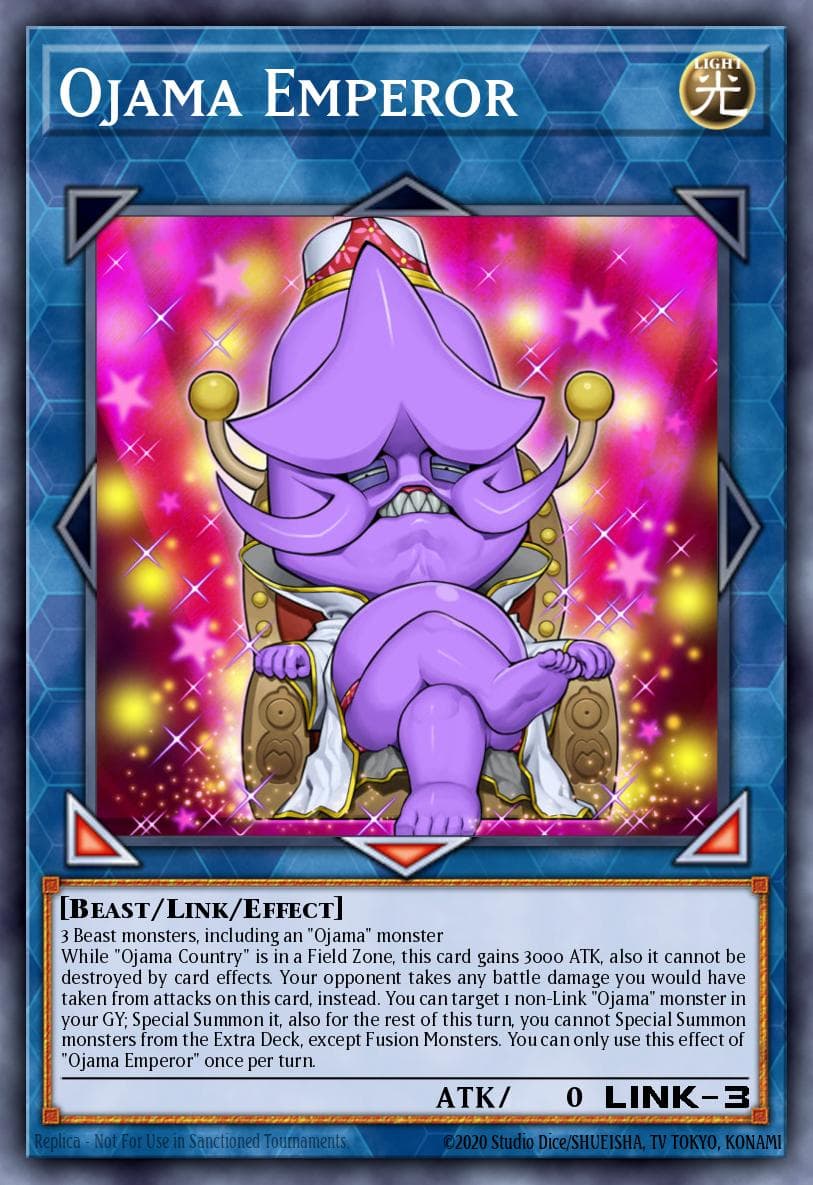 Ojama Emperor Duel Overload card