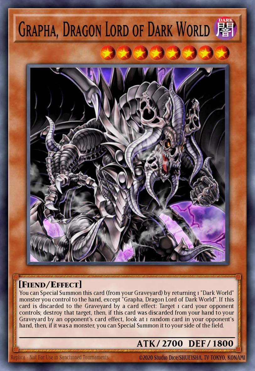 Grapha, Dragon Lord of Dark World Gates of the Underworld Structure Deck card