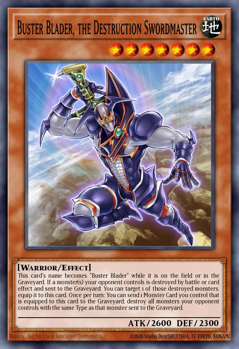 Buster Blader, the Destruction Swordmaster Speed Duel: Battle City Box card