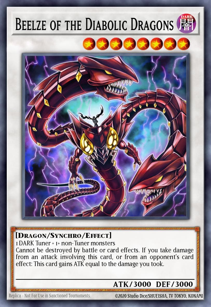 Beelze of the Diabolic Dragons Premium Gold card