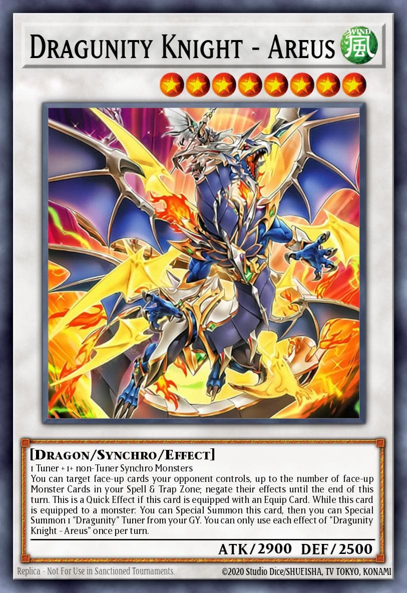 龙骑兵团骑士－阿瑞斯 遊戲王 card