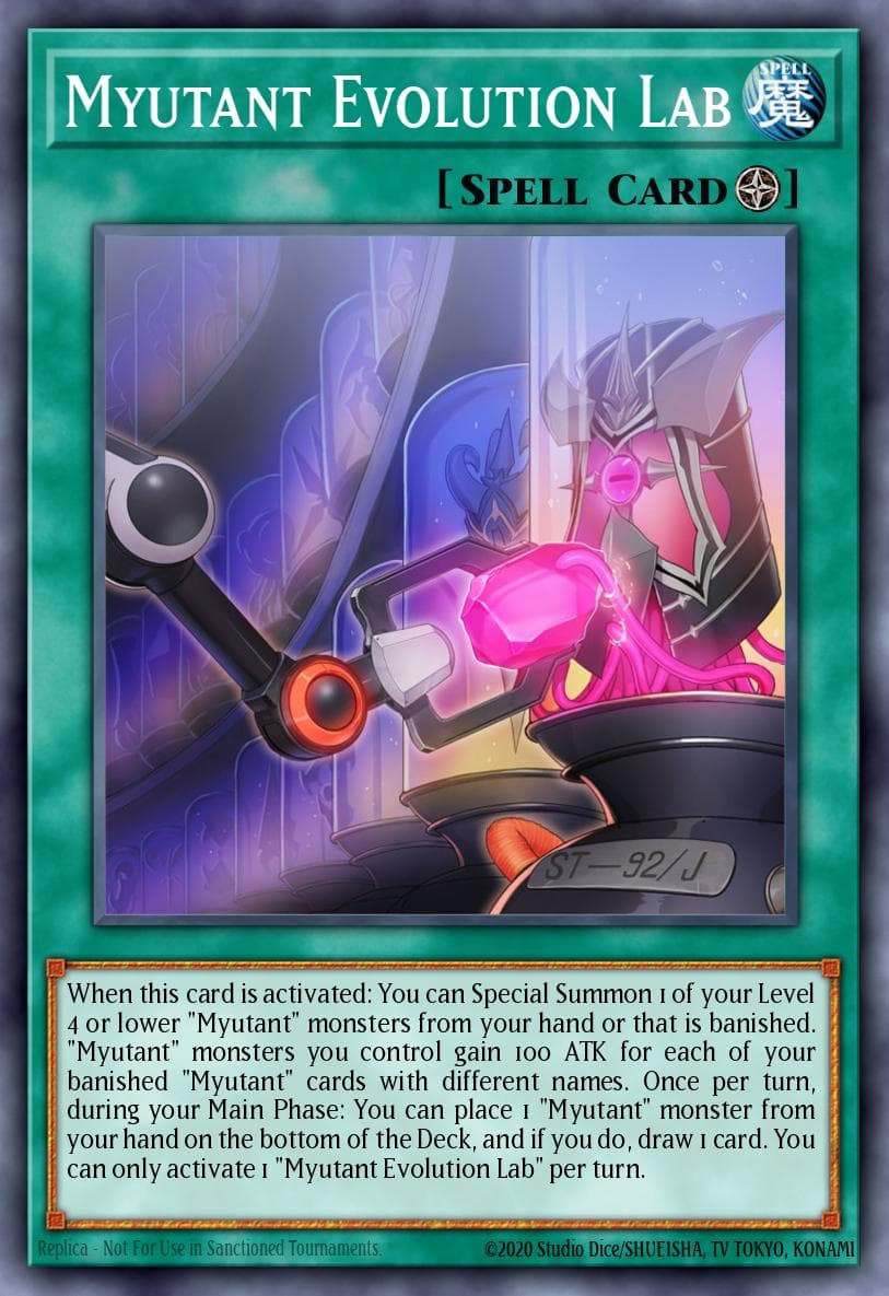 Myutant Evolution Lab Phantom Rage Premiere! promotional card card