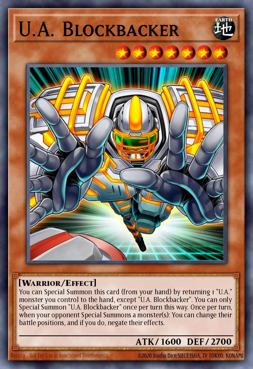 U.A. Blockbacker Secrets of Eternity: Super Edition card