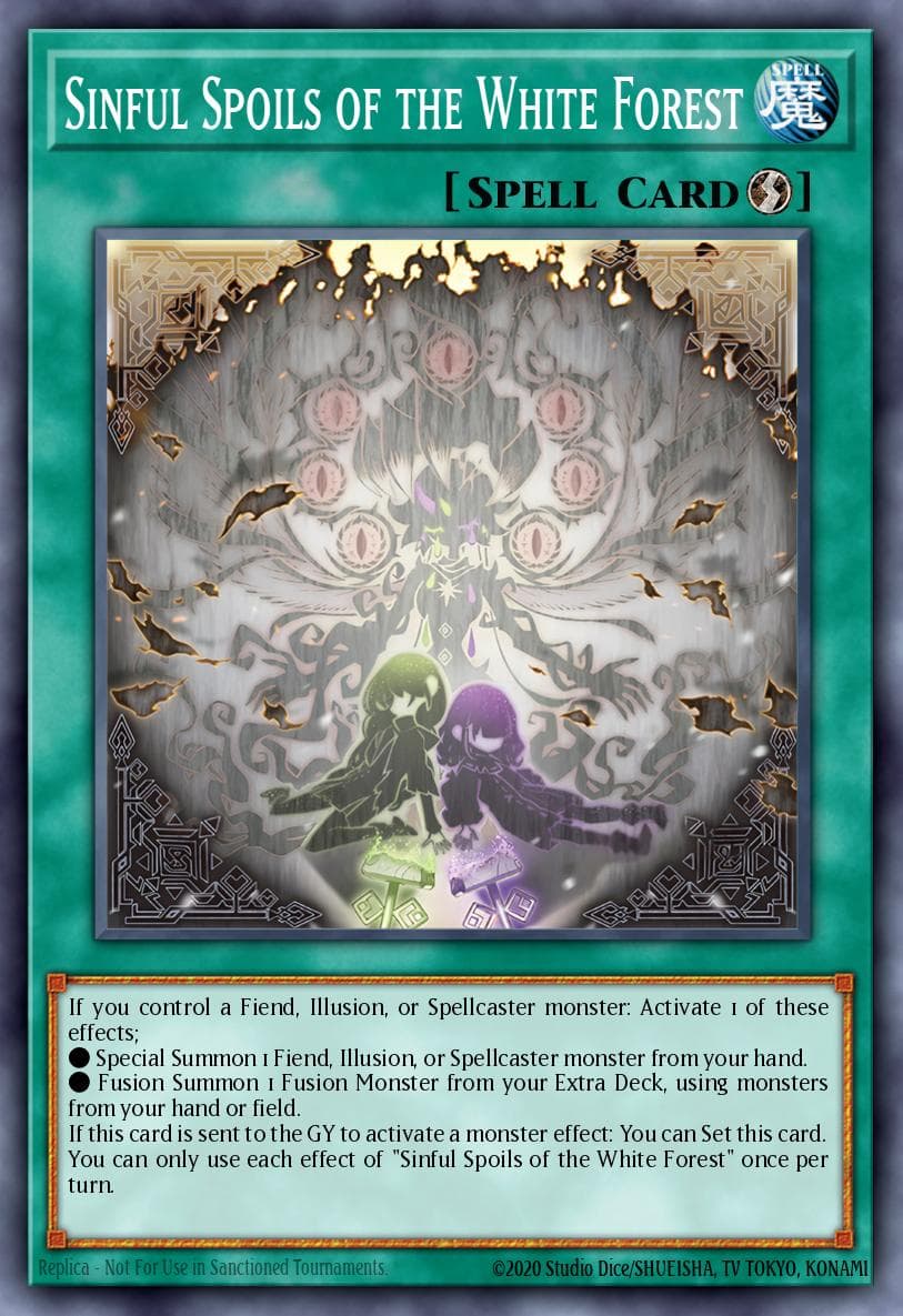 Sinful Spoils of the White Forest Supreme Darkness card