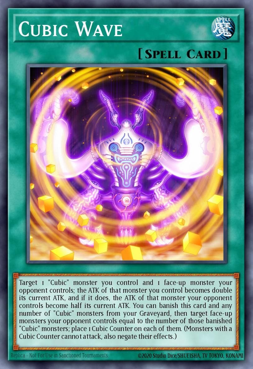 Cubic Wave Yu-Gi-Oh! The Dark Side of Dimensions Movie Pack: Gold Edition card