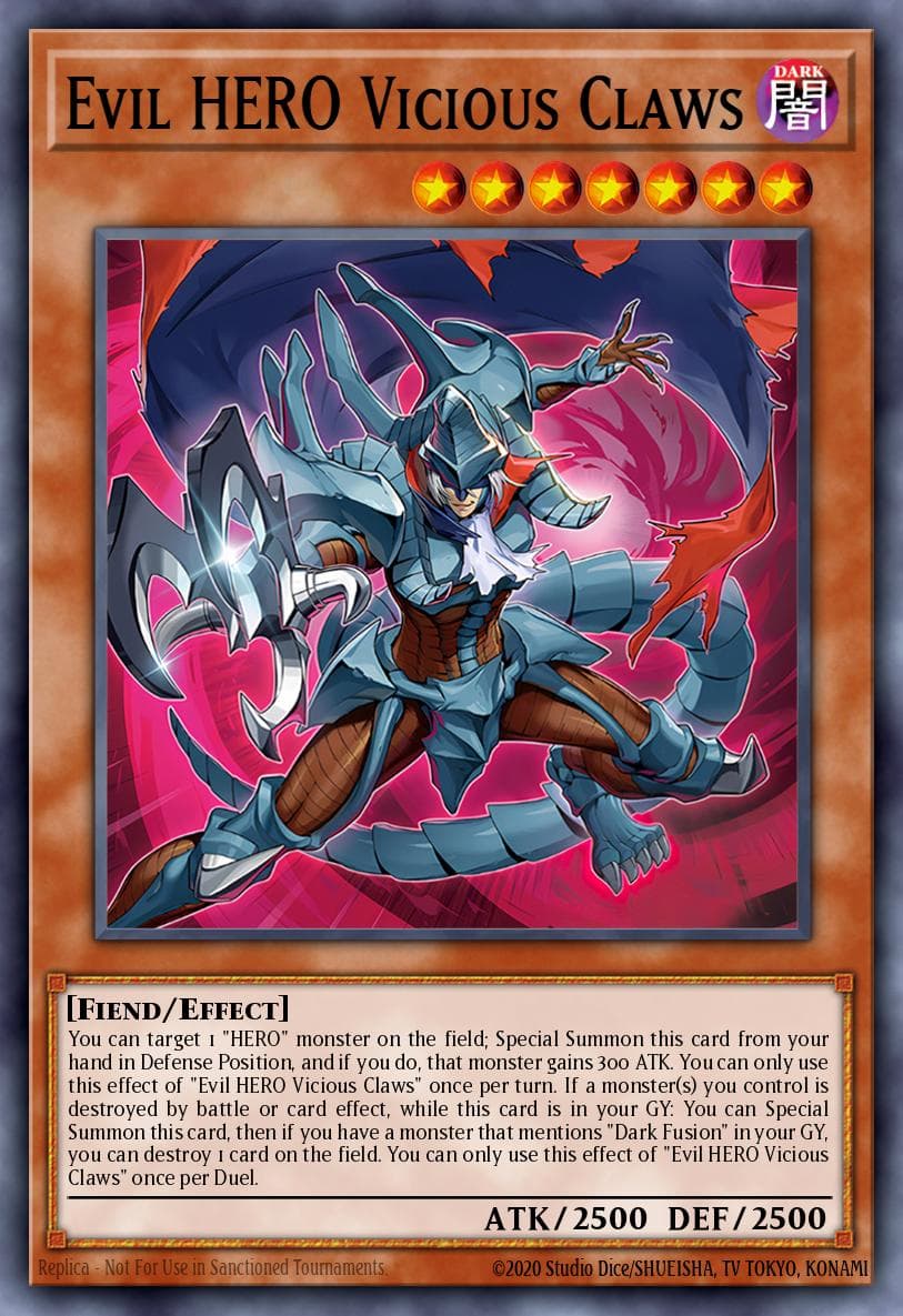 Evil HERO Vicious Claws Alliance Insight card