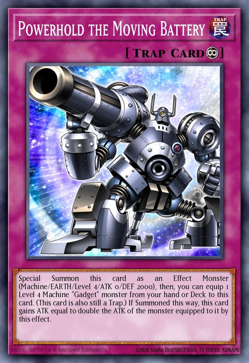 Powerhold the Moving Battery Fists of the Gadgets card