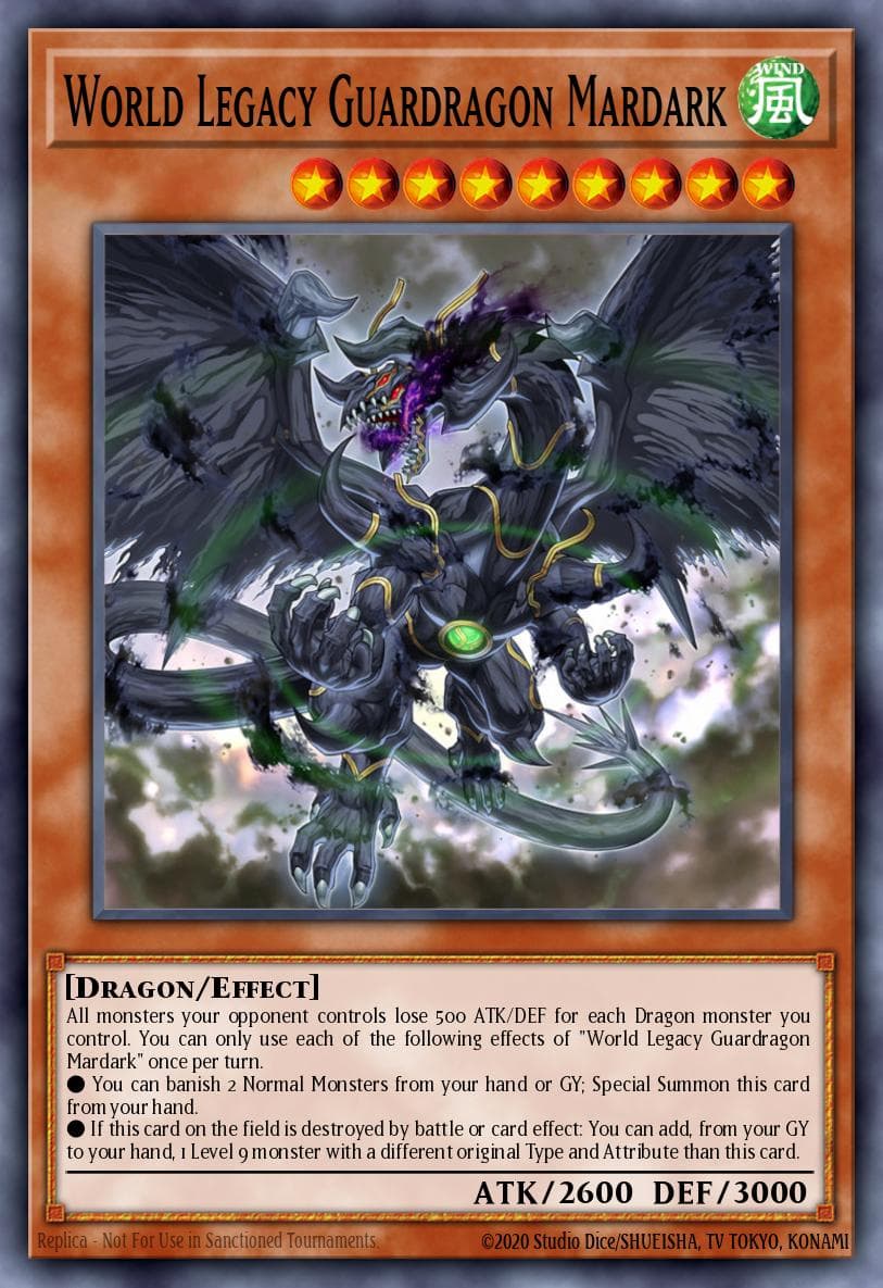 World Legacy Guardragon Mardark Mystic Fighters card