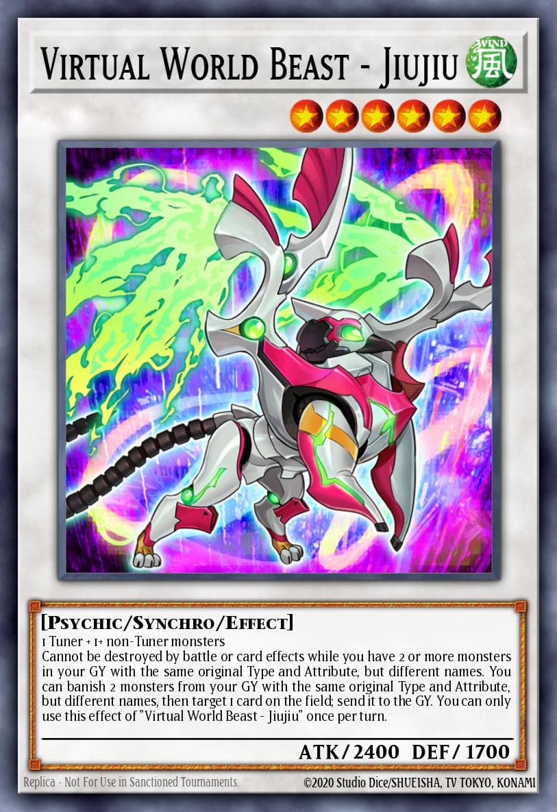 Virtual World Beast - Jiujiu Phantom Rage Premiere! promotional card card