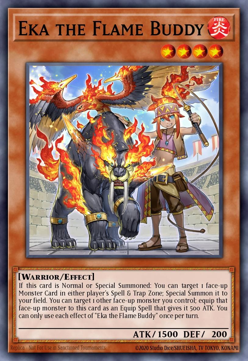 Eka the Flame Buddy Power of the Elements card