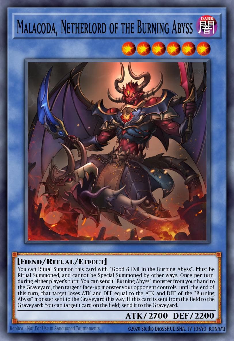 Malacoda, Netherlord of the Burning Abyss Secrets of Eternity: Super Edition card