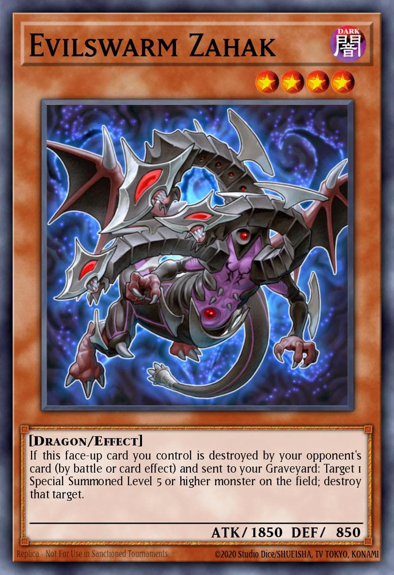 Evilswarm Zahak Rise of the True Dragons Structure Deck card