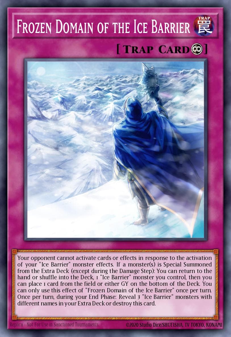 Frozen Domain of the Ice Barrier Battles of Legend: Terminal Revenge card
