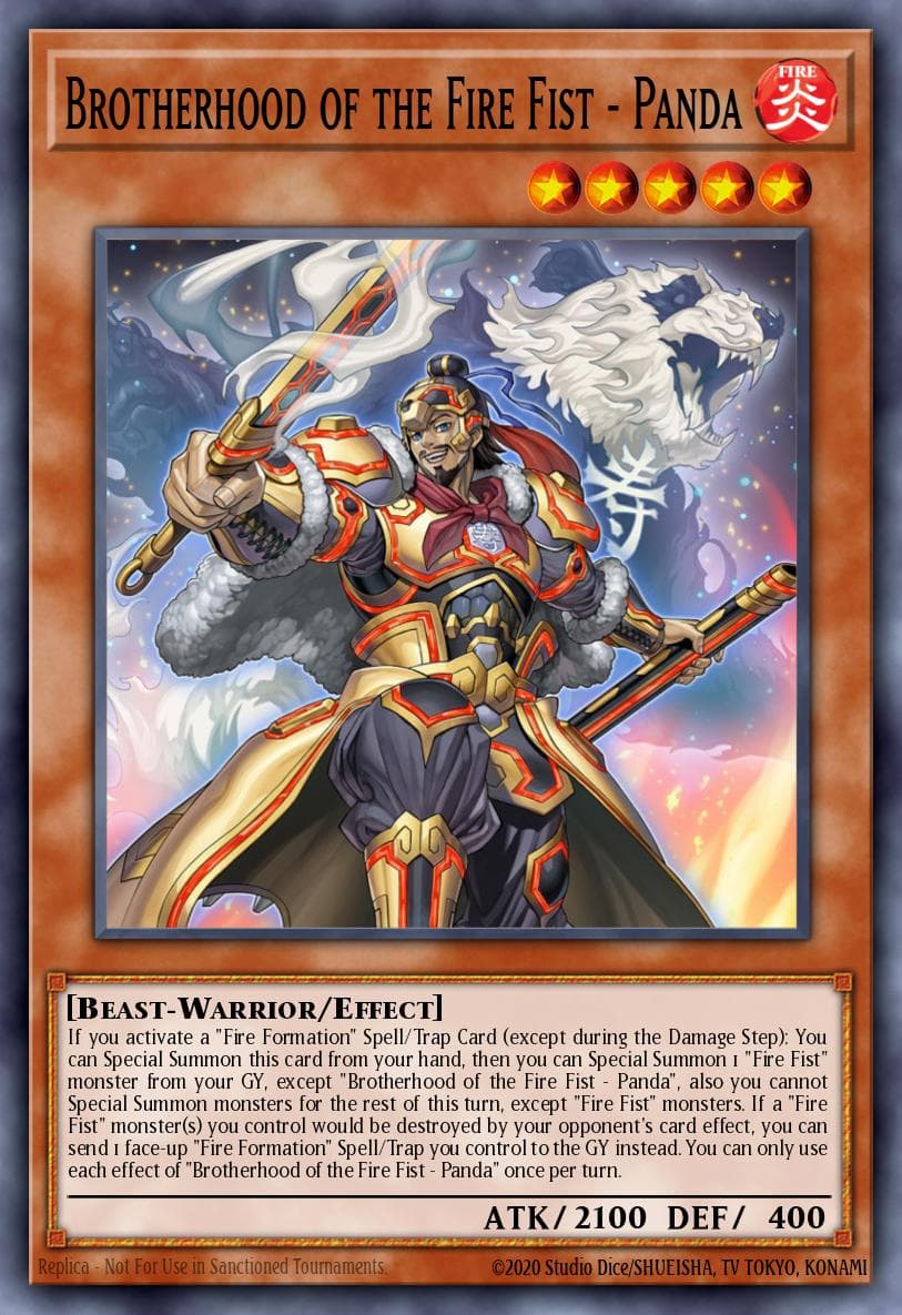 Brotherhood of the Fire Fist - Panda Fists of the Gadgets card