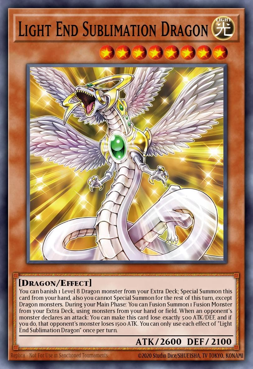 Light End Sublimation Dragon The Infinite Forbidden card