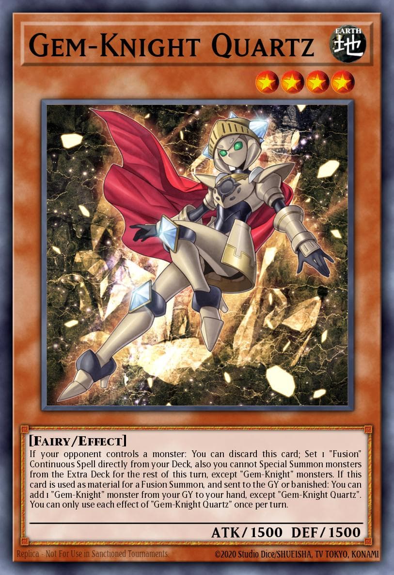 Gem-Knight Quartz Power of the Elements card