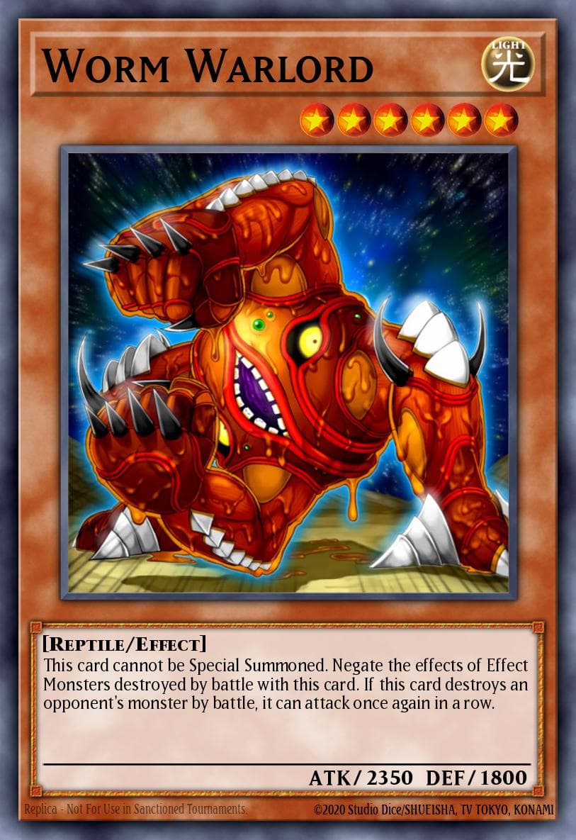 Worm Warlord 遊戲王 card