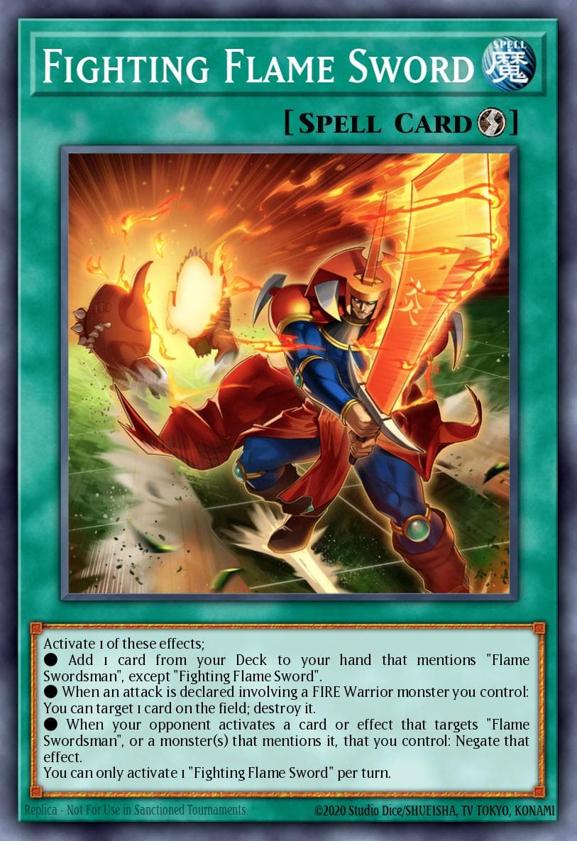 Fighting Flame Sword Maze of Millennia card
