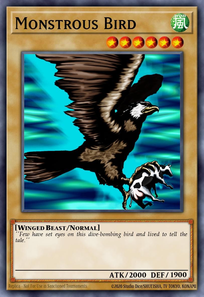 Monstrous Bird 遊戲王 card