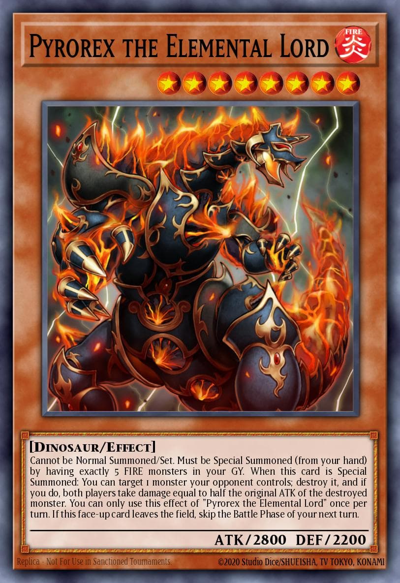 Pyrorex the Elemental Lord Battles of Legend: Relentless Revenge card