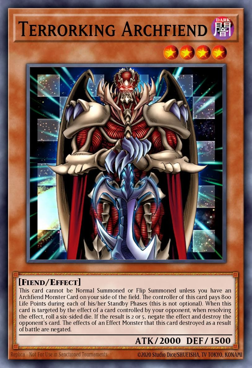 Terrorking Archfiend Dark Revelation Volume 1 card
