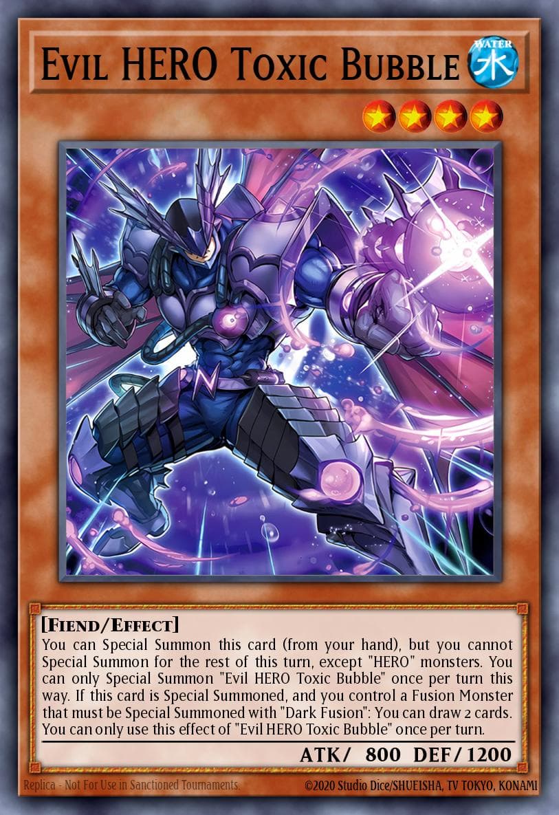Evil HERO Toxic Bubble Supreme Darkness card