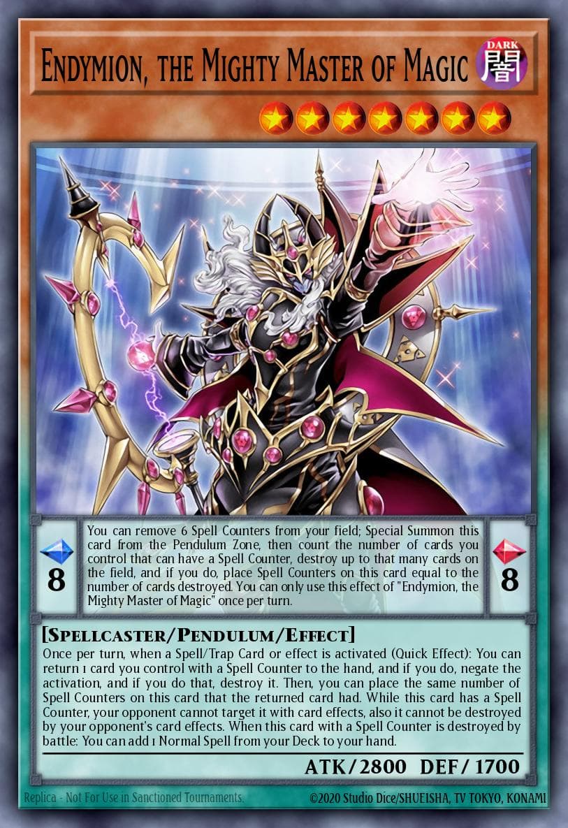 Endymion, the Mighty Master of Magic Structure Deck: Order of the Spellcasters card