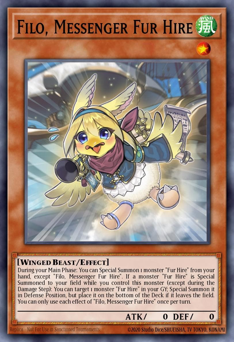 Filo, Messenger Fur Hire Dark Neostorm Special Edition card
