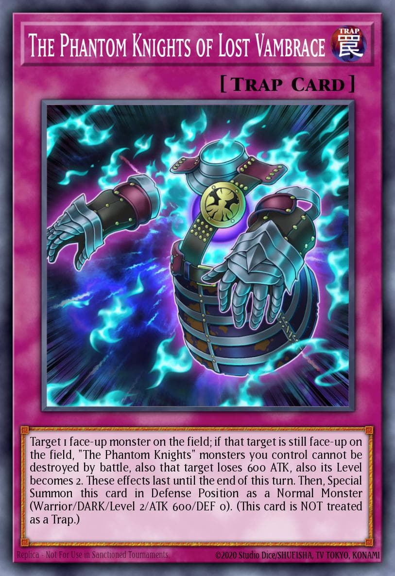 The Phantom Knights of Lost Vambrace 2018 Mega-Tin Mega Pack card