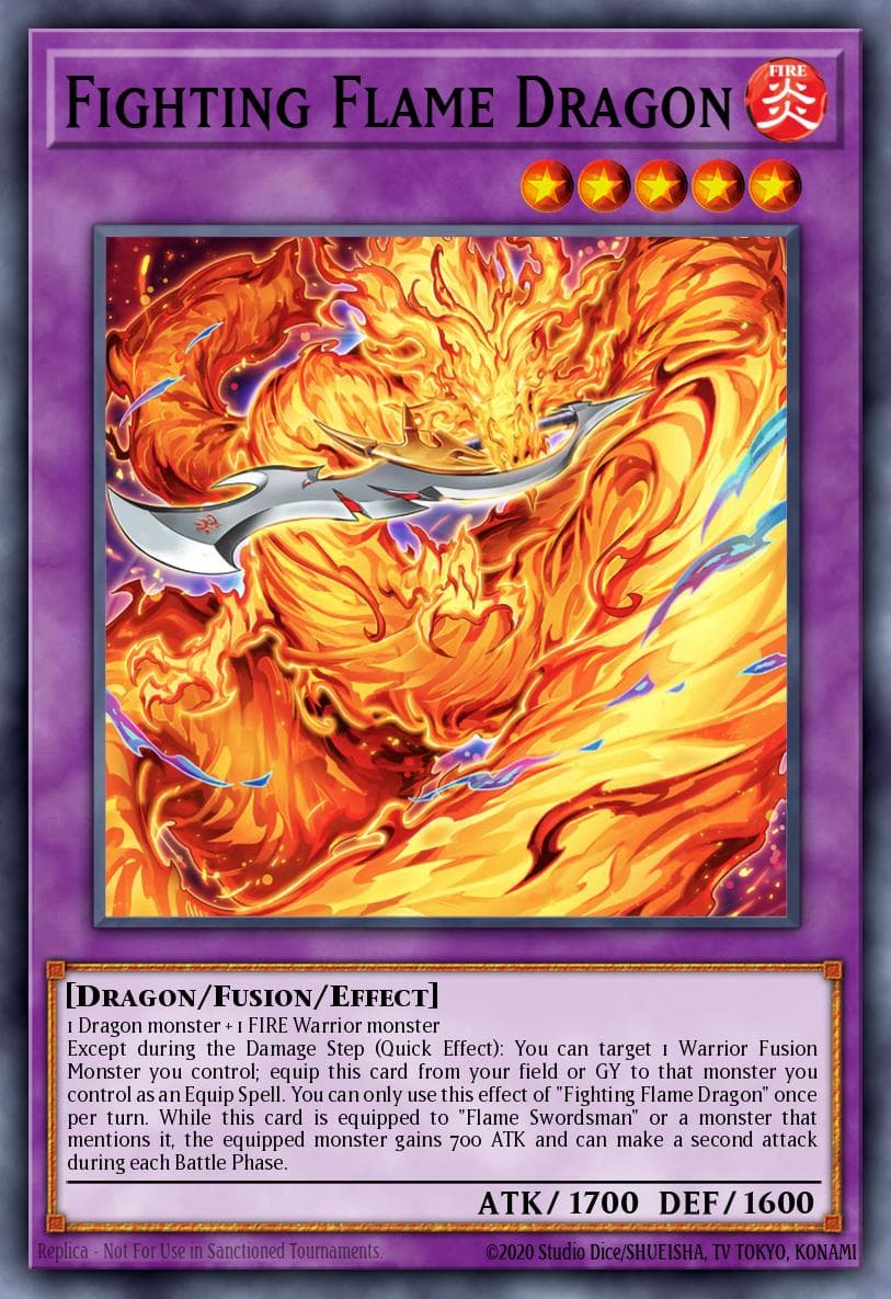 Fighting Flame Dragon Maze of Millennia card