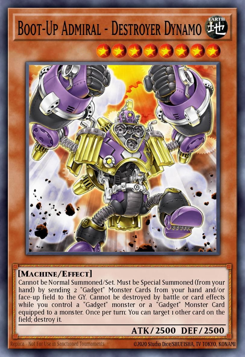 Boot-Up Admiral - Destroyer Dynamo Fists of the Gadgets card
